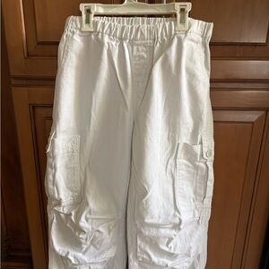 SHEIN White Women's Cargo Pants with Elastic Waist
